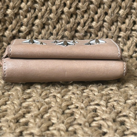 Jimmy Choo Star-Studded Nude Pink Leather Compact Wallet - EUC with COA - Picture 7 of 9